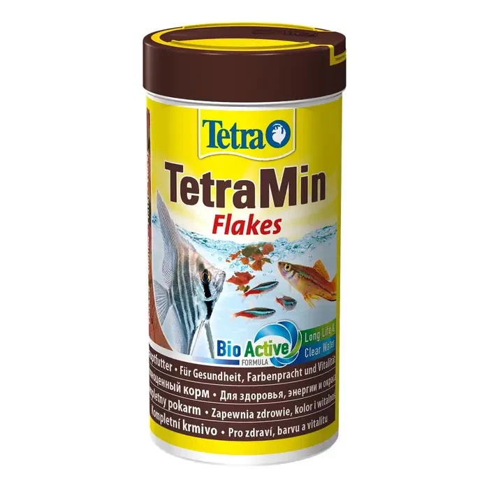 Сухой корм для аквариумных рыб в хлопьях Tetra TetraMin 250 мл (для всех аквариумных рыб) Тетра Акция