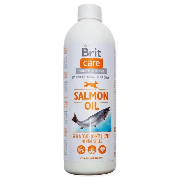 Brit Care Salmon Oil 500 мл Брит Кэа Салмон Оил Масло лосося Витамины для собак Акция