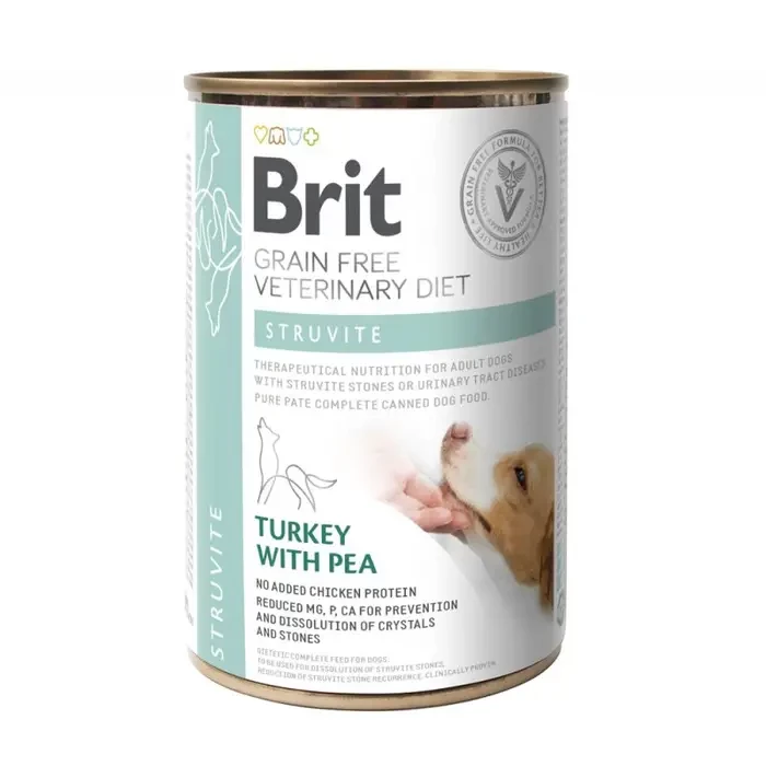Влажный корм для собак с заболеваниями мочевыводящих путей с индейкой Brit VetDiets Dog Struvite 400 г Акция
