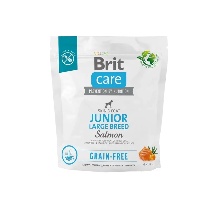Brit Care Grain-Free Junior Large Breed Salmon 1 кг сухой корм для щенков Брит Каре Акция
