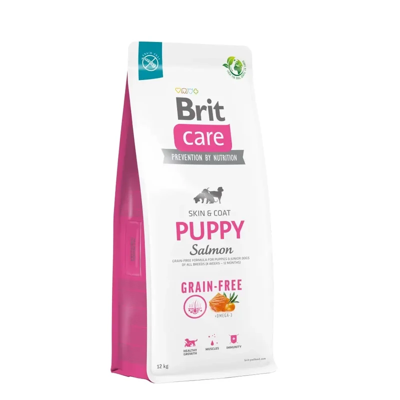 Brit Care Grain-Free Puppy Salmon 12 кг сухой корм для щенков беззерновой Акция