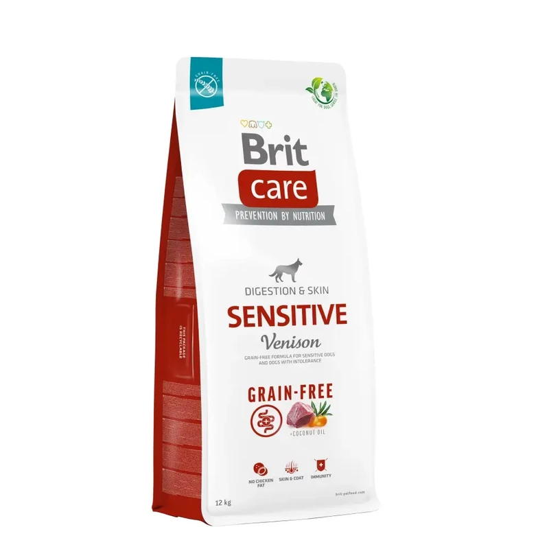 Brit Care Grain-Free Sensitive Venison 12 кг беззерновой корм для собак с чувстивтельным пишеварением Акция