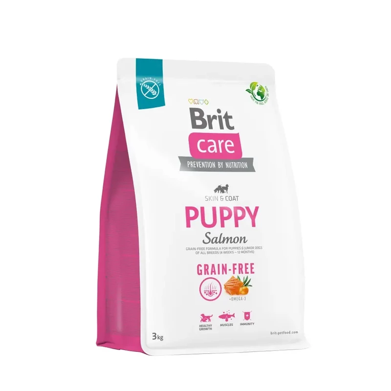 Brit Care Grain-Free Puppy Salmon 3 кг сухой корм для щенков беззерновой Акция