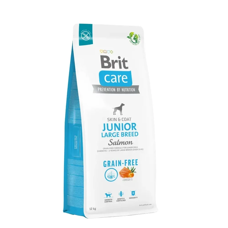 Brit Care Grain-Free Junior Large Breed Salmon 12 кг сухой корм для щенков Брит Каре Акция